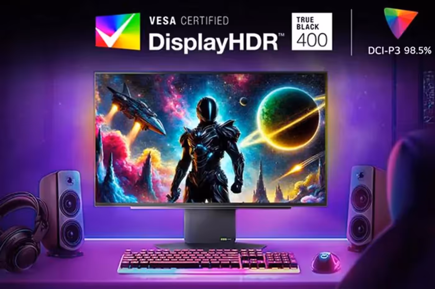 OLED monitor with DCI-P3 color coverage