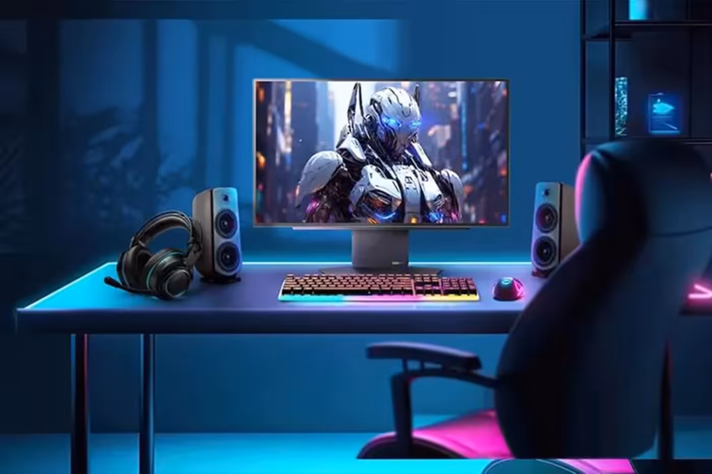 Anti-glare OLED gaming monitor for distraction-free gameplay