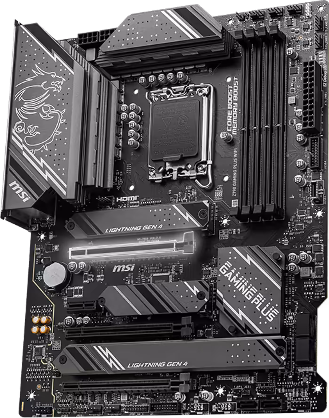 Lightning Gen 5 PCI-e slot with Steel Armor reinforcement