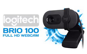 Logitech Brio 100 Full HD Webcam - Graphite Logitech Brio 100 Full HD Webcam - Graphite - Image 1