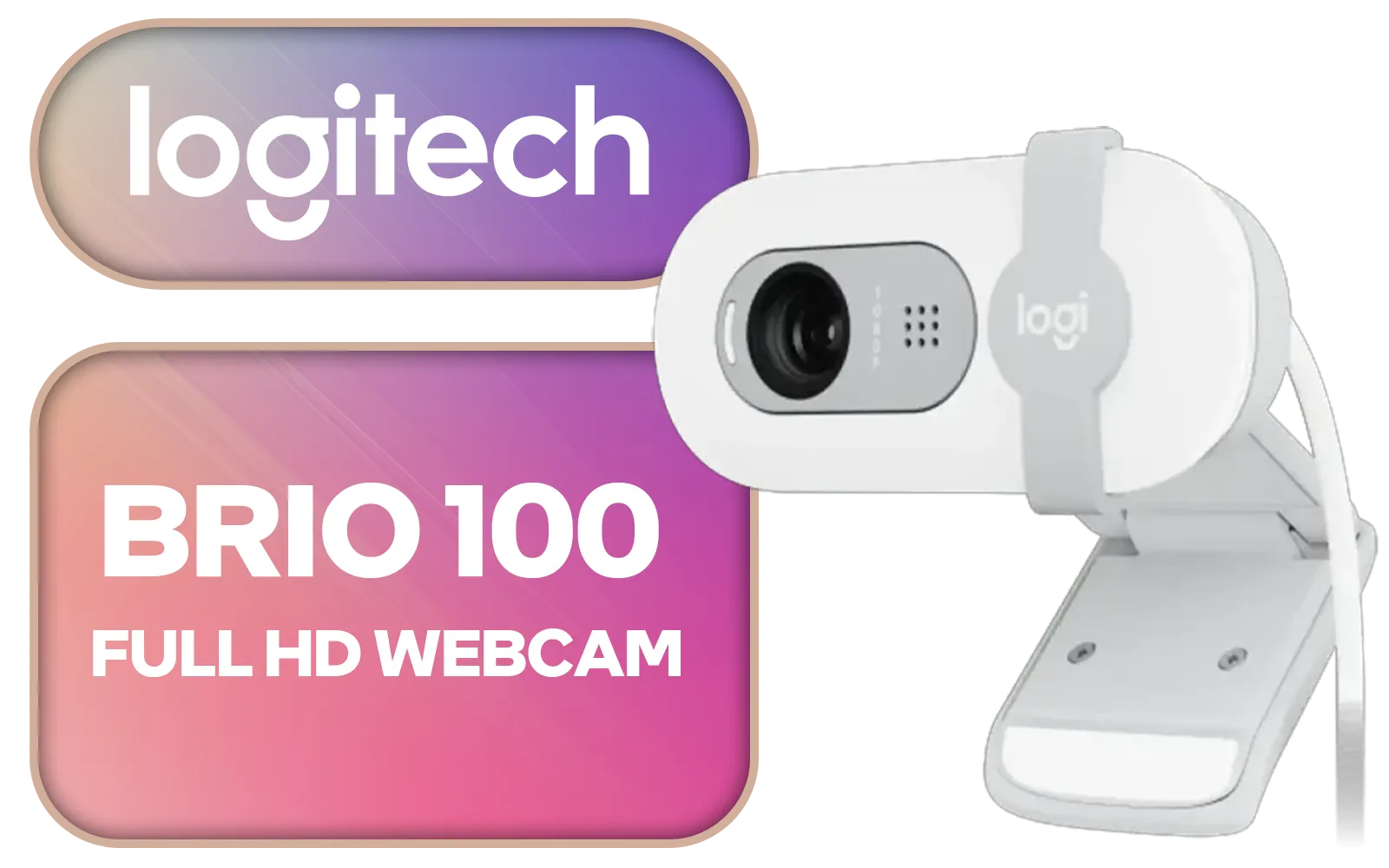 logitech-brio-100-full-hd-webcam - Image 1