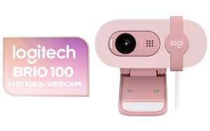 logitech-brio-100-full-hd-webcam-rose - Image 1