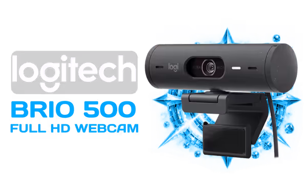Logitech Brio 500 Full HD Webcam — Auto Light, Dual Mics - image 1 Logitech Brio 500 Full HD Webcam — Auto Light, Dual Mics - image 1