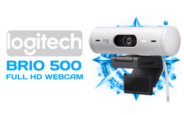 Logitech Brio 500 Full HD Webcam — Auto Light & Privacy - image 1 Logitech Brio 500 Full HD Webcam — Auto Light & Privacy - image 1