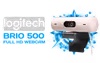 Logitech Brio 500 Full HD Rose Webcam — Auto Light, Dual Mics - image 1