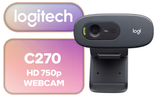 Logitech C270 HD Webcam Logitech C270 HD Webcam - Image 1