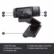 Logitech C920 HD Pro Webcam — 1080p, Dual-Mic, 78° - image 4