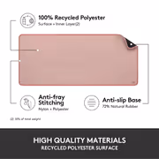 Logitech Desk Mat 956-000053 — Studio Series Extended Desk Pad - image 9
