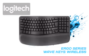 Logitech Ergo Wave Keys Wireless Ergonomic Keyboard - image 1