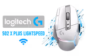 Logitech G502 X PLUS Wireless Gaming Mouse — HERO 25K, RGB (White) - image 1
