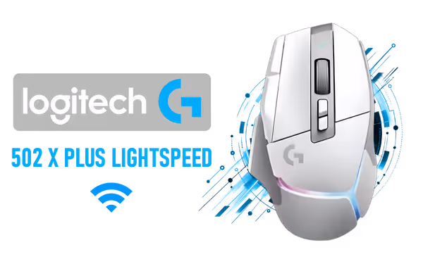 Logitech G502 X PLUS Wireless Gaming Mouse — HERO 25K, RGB (White) - image 1 Logitech G502 X PLUS Wireless Gaming Mouse — HERO 25K, RGB (White) - image 1