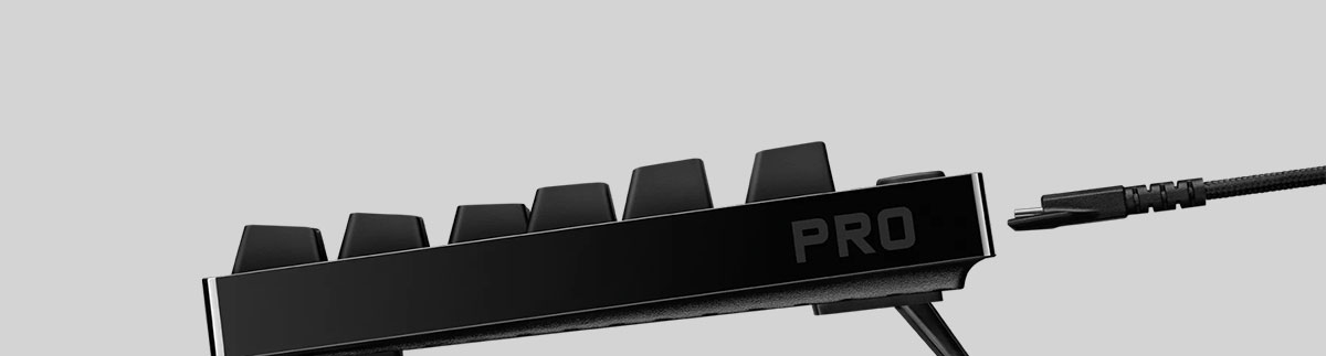 Logitech G Pro RGB Mechanical Gaming Keyboard - Adjustable Angles