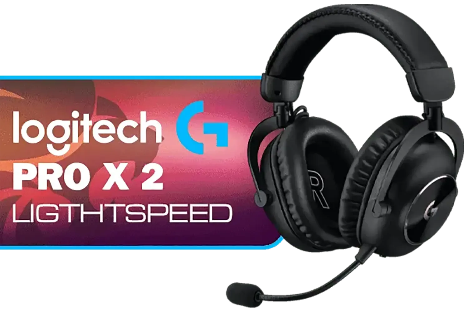 Logitech® G PRO X 2 Ligthtspeed Wireless Gaming Headset / 50mm Graphene Drivers / Multiple Connection Options / 981-001263