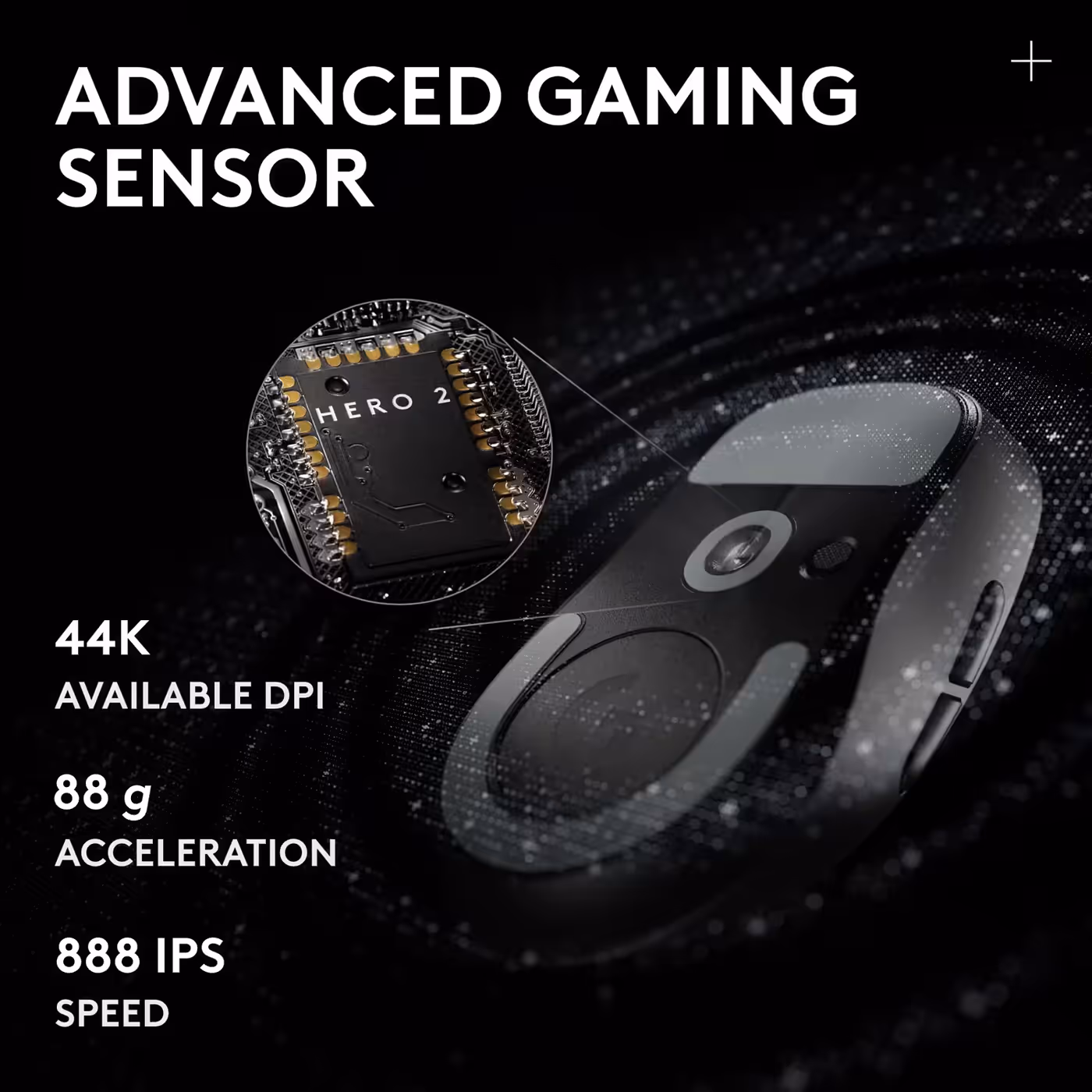 HERO 2 sensor in the PRO X SUPERLIGHT 2 DEX SE