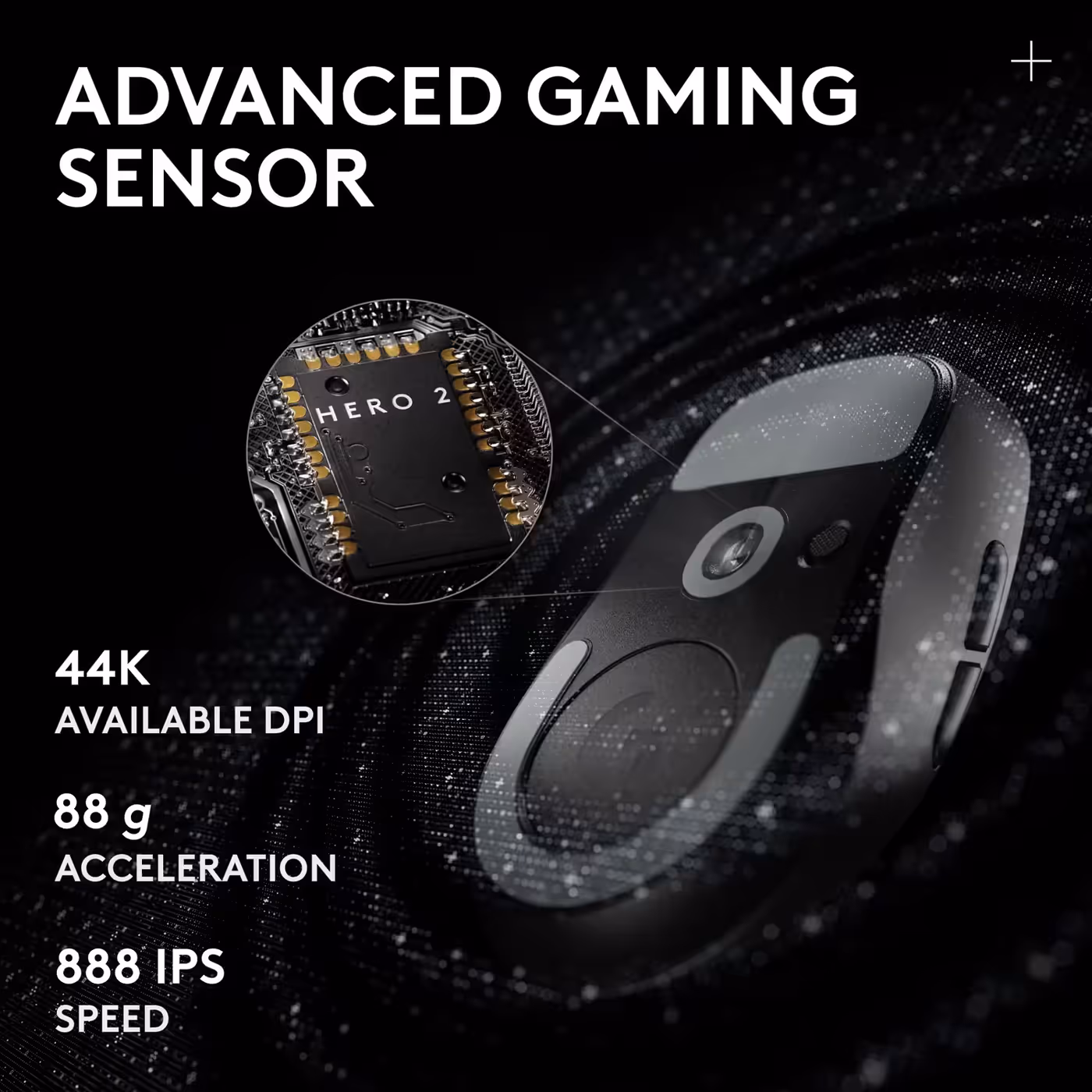 HERO 2 sensor in the PRO X SUPERLIGHT 2c SE