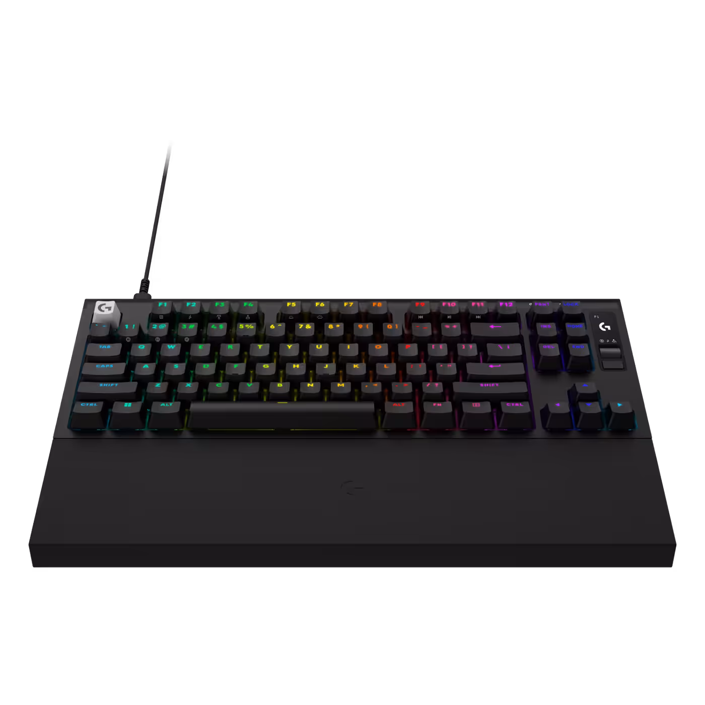 Logitech G PRO X2 RAPID in black with its palm rest