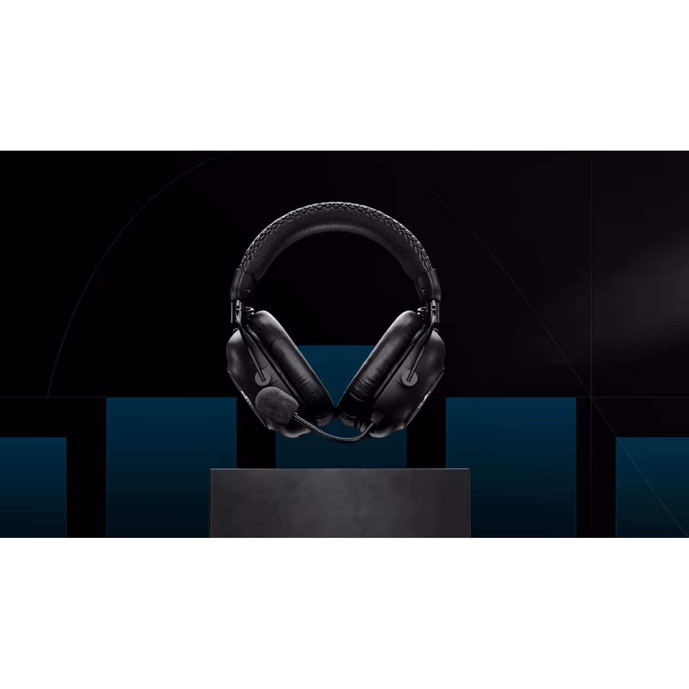 PRO X3 LIGHTSPEED headset in black on a stand