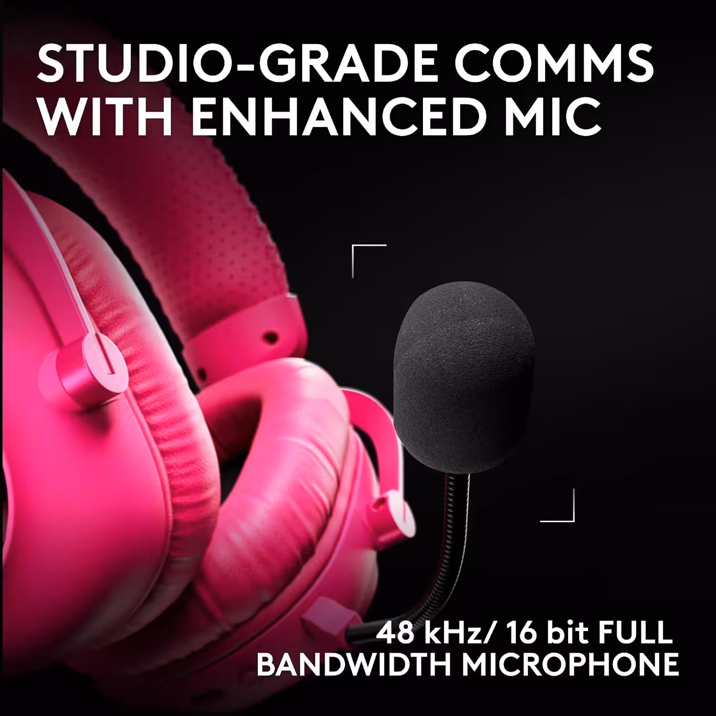 PRO X3 LIGHTSPEED studio-grade comms with its 48 kHz/16-bit full bandwidth mic