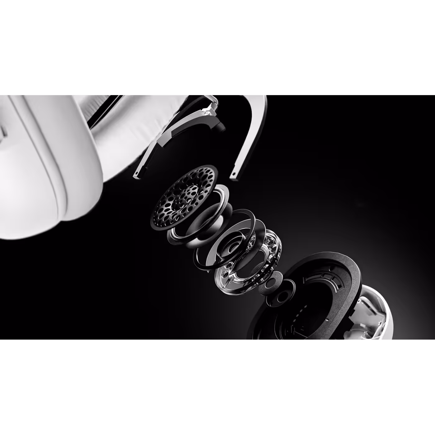 Exploded view of the PRO X3 LIGHTSPEED graphene driver