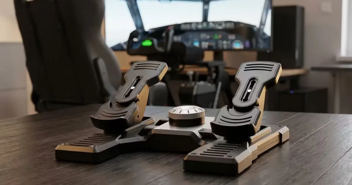 Logitech G Saitek Pro Flight Rudder Pedals 945-000005 - Adjustable