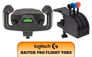 Logitech G Saitek Pro Flight Yoke System Logitech G Saitek Pro Flight Yoke System - Image 1