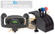 Logitech G Saitek Pro Flight Yoke System — Pro Yoke & Throttle - image 1
