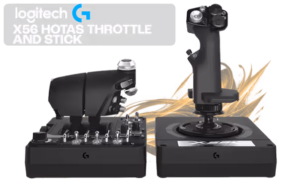 Logitech G X56 HOTAS Throttle & Stick — 189 Controls, RGB - image 1 Logitech G X56 HOTAS Throttle & Stick — 189 Controls, RGB - image 1
