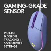 Logitech G102 Lightsync RGB Gaming Mouse - Lilac | Precision & Style - image 11