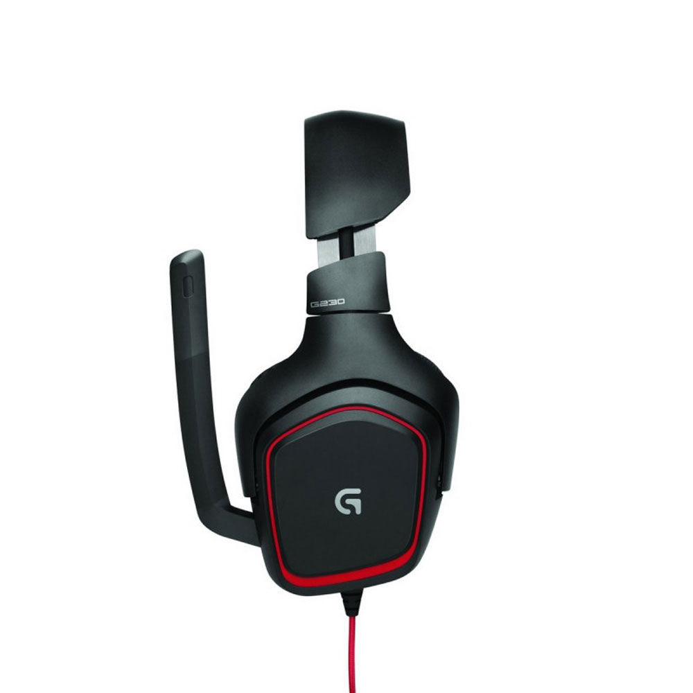 Logitech G230 Stereo Gaming Headset Sports Performance Cloth Ear Cups  Folding, Noise-Cancelling Mic Game-Quality Stereo Sound On-Cable