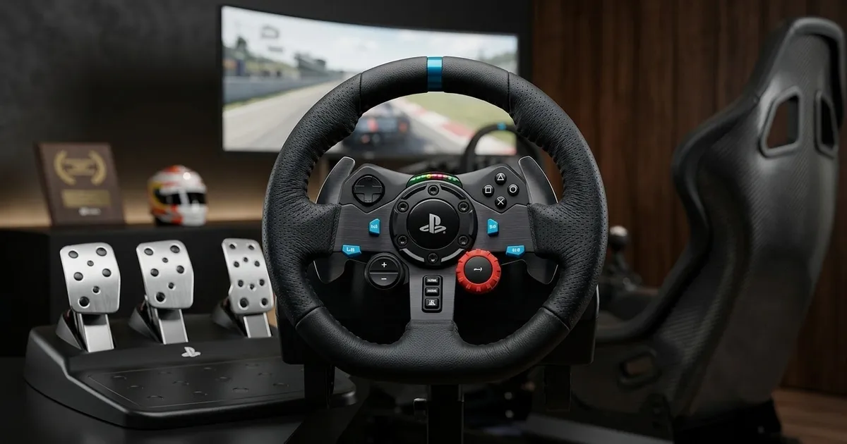 Logitech G29 Driving Force Racing Wheel — 900° Dual-Motor | Evetech