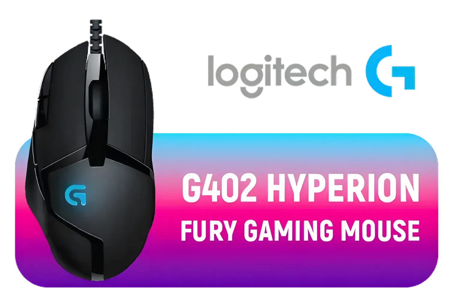 Logitech G402 Hyperion Fury Ultra-Fast Gaming Mouse / 910-004068
