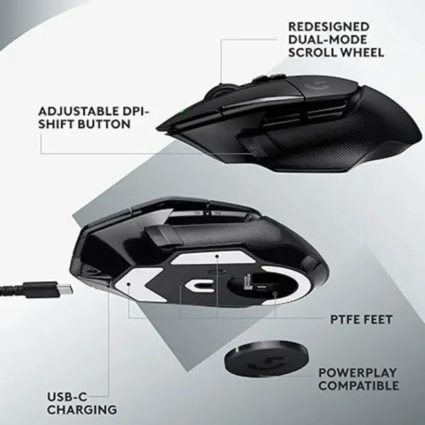 Logitech G502 X LIGHTSPEED — Wireless Gaming Mouse, HERO 25K | Evetech