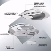 Logitech G502 X PLUS Wireless Gaming Mouse — HERO 25K, RGB (White) - image 10