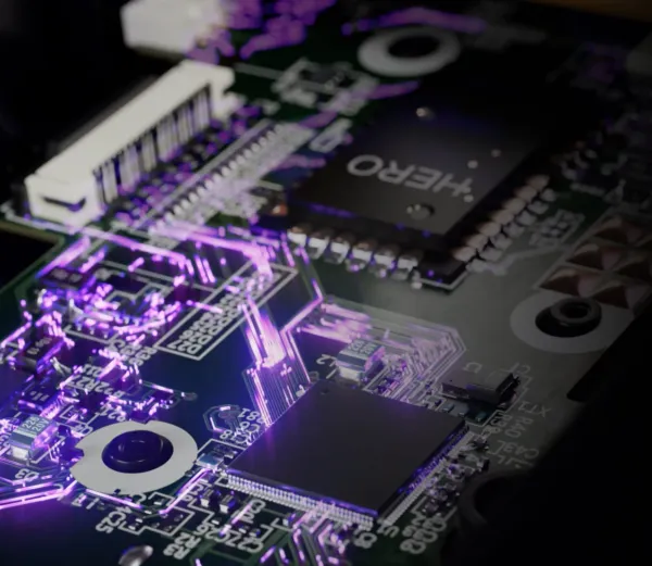 Wireless gaming mouse highlighting pro-grade LIGHTSPEED connectivity and battery efficiency