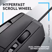 Logitech G502 X Wired Gaming Mouse — LIGHTFORCE, HERO 25K (Black) - image 8