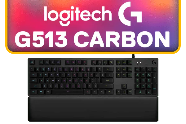 Logitech G513 Carbon RGB Mechanical Keyboard - Blue Switch