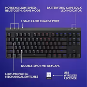 Logitech G515 TKL Wireless Gaming Keyboard - Low-Profile RGB - image 8