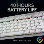 Logitech G915 TKL Wireless RGB Mechanical Gaming Keyboard - White - image 8