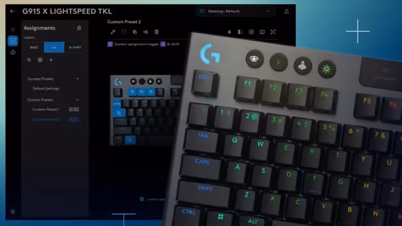 Logitech G915 X TKL with KEYCONTROL Functionality