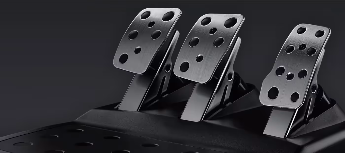 Logitech G29 floor pedal unit with throttle, brake and clutch pedals