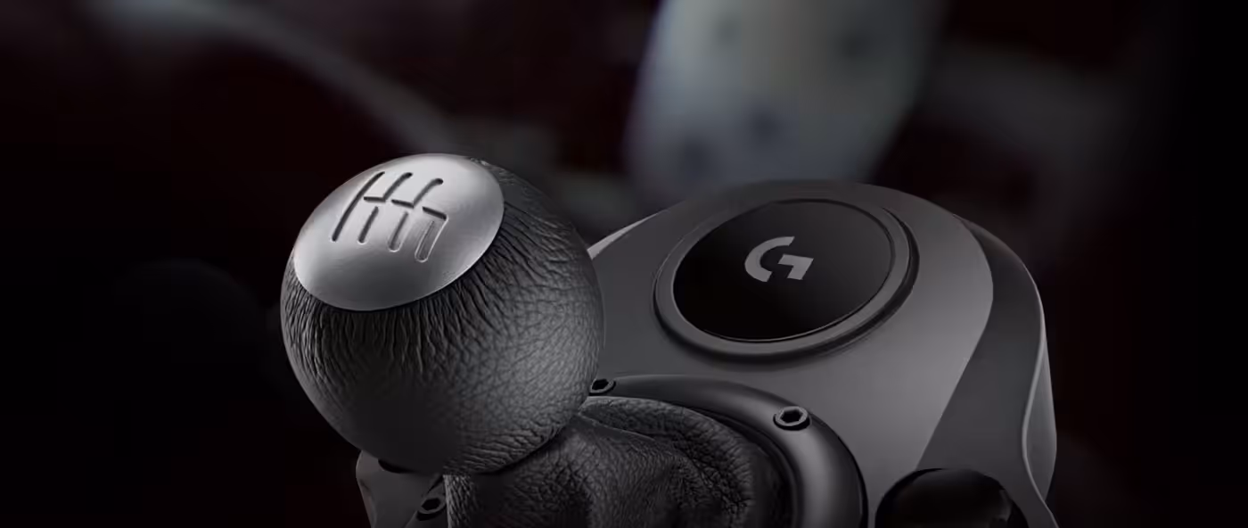 Logitech G Driving Force Shifter with its six-speed H-pattern gate