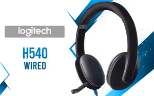 Logitech H540 Wired Headset - Black Logitech H540 Wired Headset - Black - Image 1
