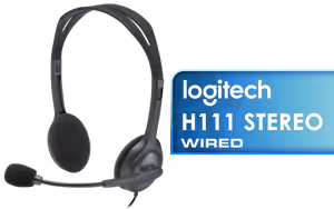 Logitech H111 Stereo Headset Black Logitech H111 Stereo Headset Black - Image 1