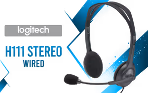 Logitech H111 Stereo Headset Black - Image 1
