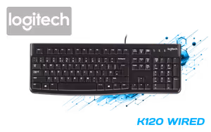logitech-k120-full-size-usb-wired-keyboard - Image 1