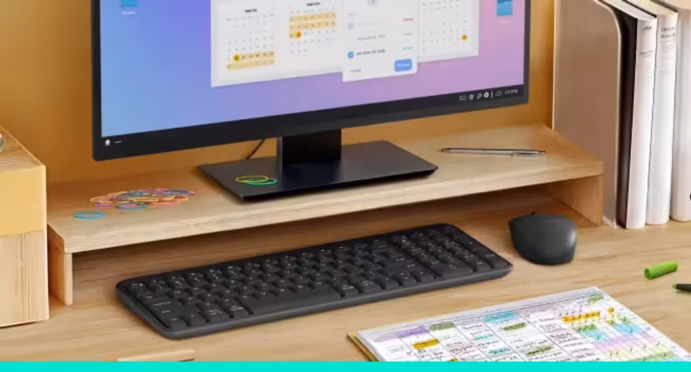Logitech K250 Keyboard on modern desk