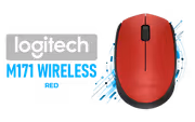Logitech M171 Wireless Mouse — Red, 10m Range, USB Receiver - image 1