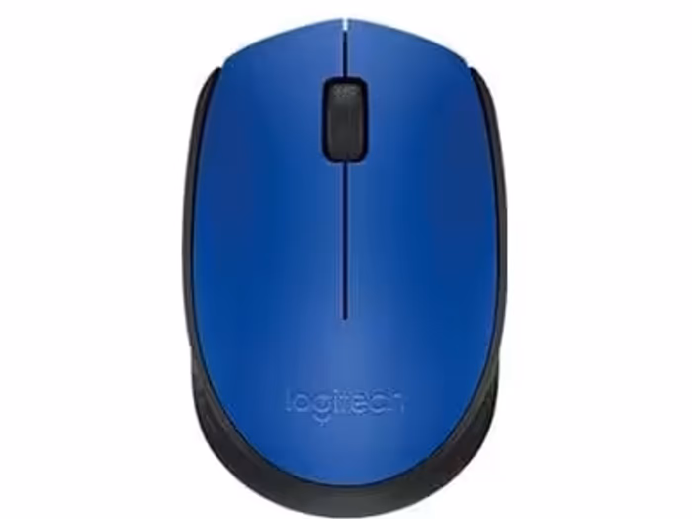 Logitech M171 wireless mouse in grey displaying its sleek design