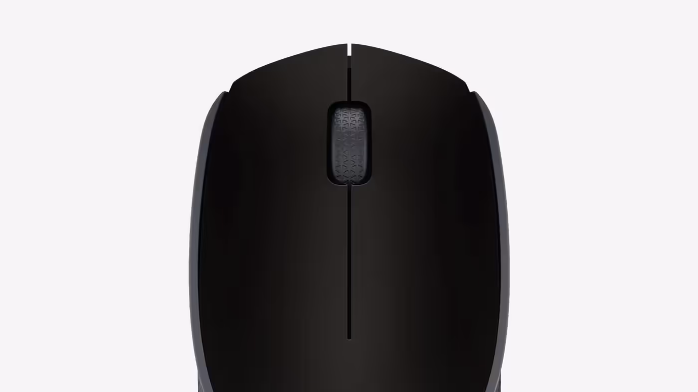 Optical sensor and scrolling wheel on the Logitech M171 for smooth navigation