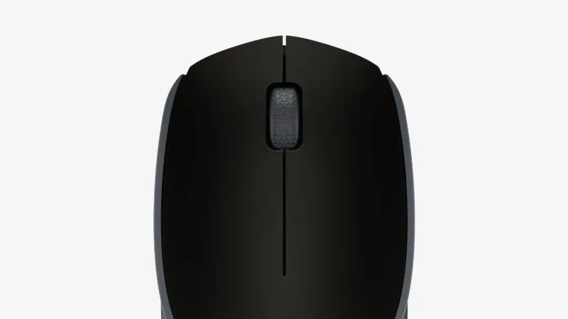 Optical sensor and scroll wheel of the Logitech M171 ensuring smooth navigation
